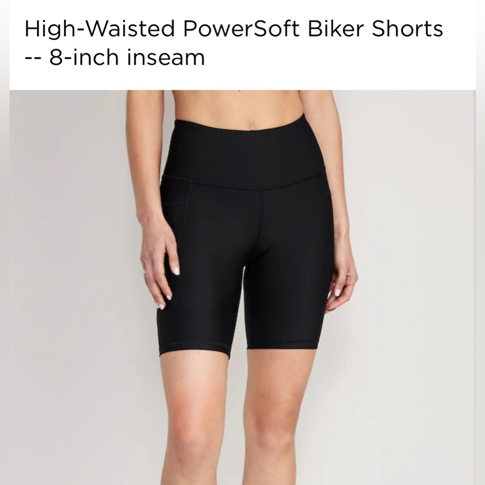Old navy powersoft extra high rise bike short